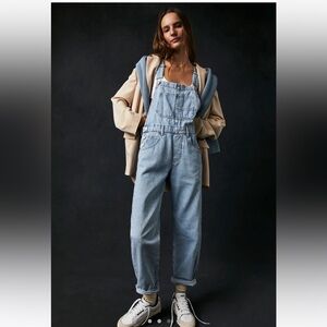 Free people ziggy overalls size L